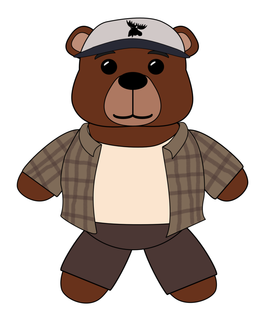 Boris the Bear in his adventurer gear
