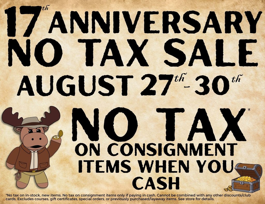 No Tax Sale Consignment Sign for That Hunting Store